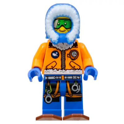  Arctic Explorer, Male with Green Goggles and Snowshoes