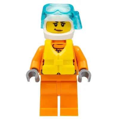  Coast Guard City - Female Rescuer with Scuba Diver Mask