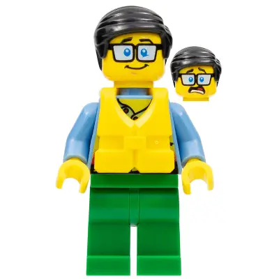  Coast Guard City - Tourist, Blue Tinted Glasses, Life Jacket, Green Legs