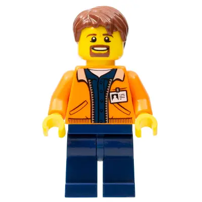  Miner - Equipment Operator with Beard, Reddish Brown Hair