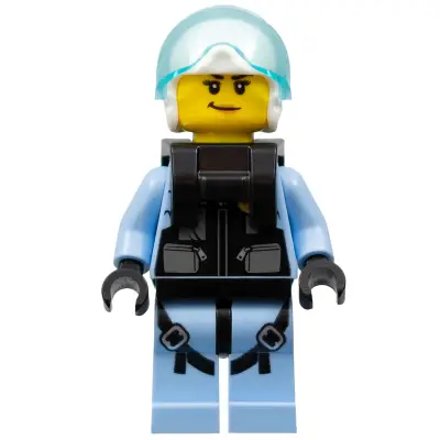  Sky Police - Jet Pilot, Female with Neck Bracket (for Parachute)