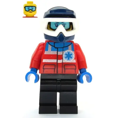  Ski Patrol Member - Female, Dark Blue Helmet