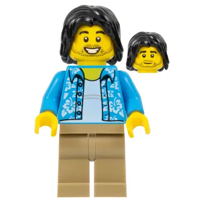  Tourist / Surfer - Dark Azure Hawaiian Shirt