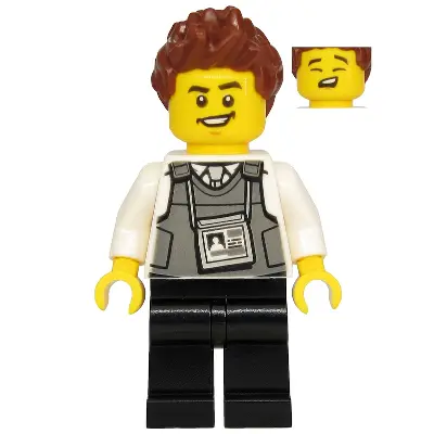  Police - Security Officer, Black Legs, Brown Hair