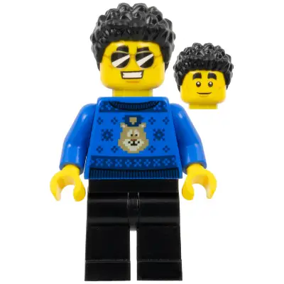  Police Officer - Duke DeTain, Blue Sweater, Black Legs