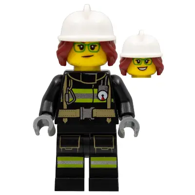  Fire Fighter, Female - Freya McCloud, Black Suit