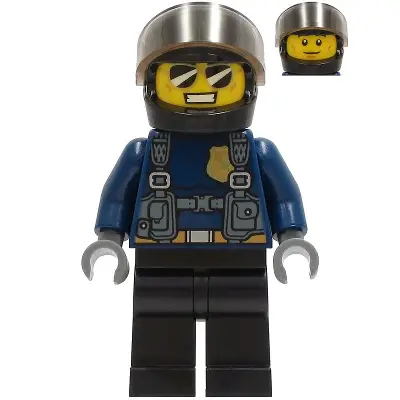  Police Officer - Duke DeTain, Black Helmet, Trans-Brown Visor