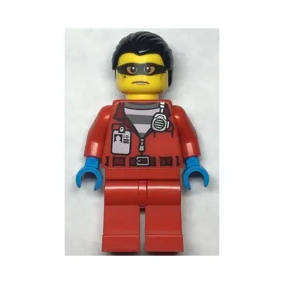  Police - Crook Vito, Red Jacket with Prison Shirt and I.D. Tag