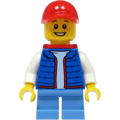  Billy - Blue Vest, Red Backpack