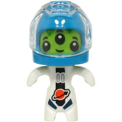  Alien - White Spacesuit, Dark Azure Helmet, Trans-Clear Visor