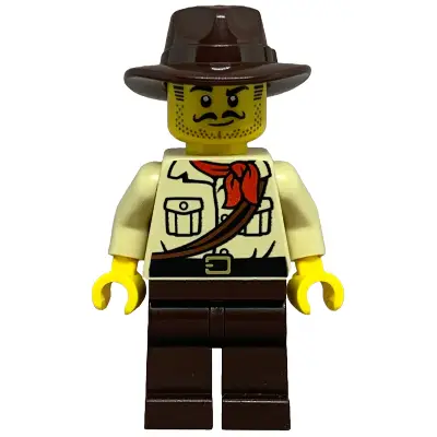  City Jungle Explorer - Tan Shirt, Dark Brown Legs and Fedora