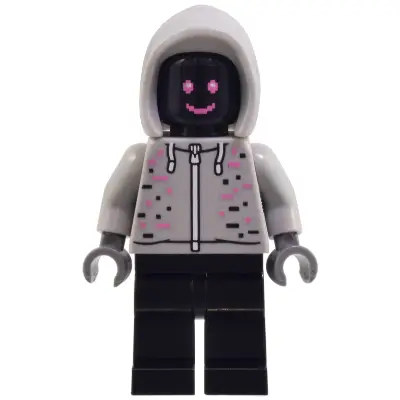  Robot World DJ - Light Bluish Gray Hoodie, Black Legs