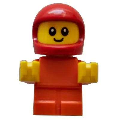  Driver Junior - Reddish Orange Body, Red Helmet (Construction Worker)