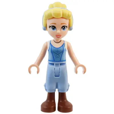  Cinderella - Bright Light Blue Top, Cropped Trousers, Bright Light Yellow Hair