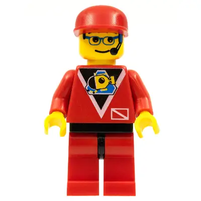  Divers - Control 2, Red Legs with Black Hips, Red Cap