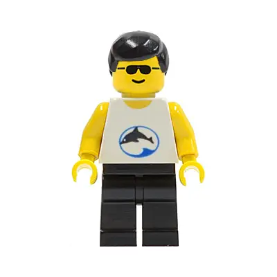  Divers - Dolphin Shirt, Black Hair