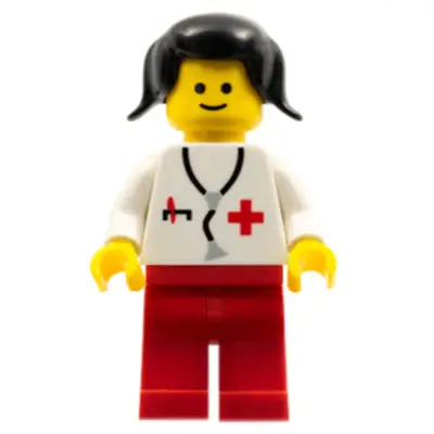  Doctor - Stethoscope, Red Legs, Black Pigtails Hair (Reissue)