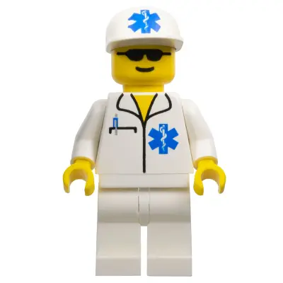  Doctor - EMT Star of Life, White Legs, White Cap