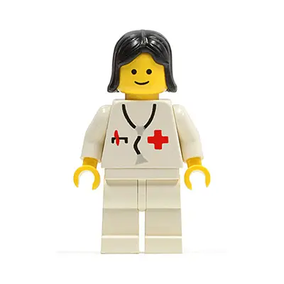  Doctor - Stethoscope, White Legs, Black Female Hair