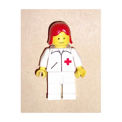  Doctor - Straight Line, White Legs, Red Female Hair