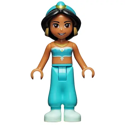  Jasmine - Plain Top and Trousers, Light Aqua Shoes