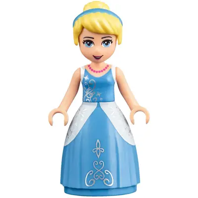  Cinderella - Medium Blue Ball Gown, Bright Light Yellow Hair