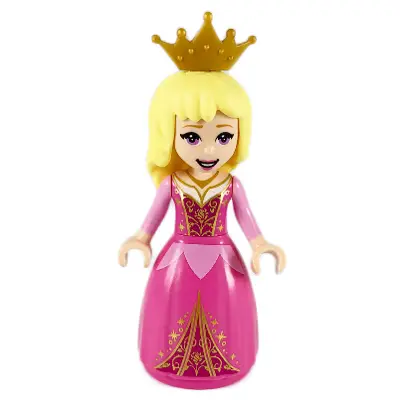  Aurora - Wide Skirt with Gold Filigree, Pearl Gold Tiara