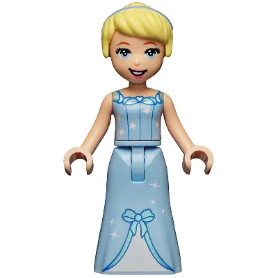  Cinderella - Dress with Sparkles and Bow, Thin Hinge