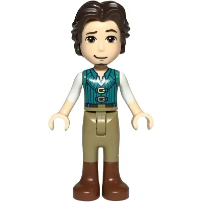  Flynn Rider - Mini Doll, Dark Turquoise Vest, Thin Hinge
