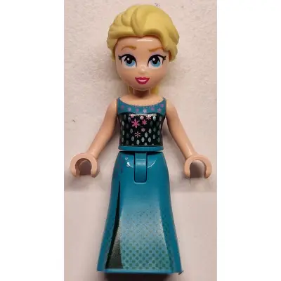  Elsa - Dark Turquoise Dress and Dark Green Halter Top