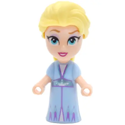  Elsa - Micro Doll, Bright Light Blue Dress, Open Mouth Smile