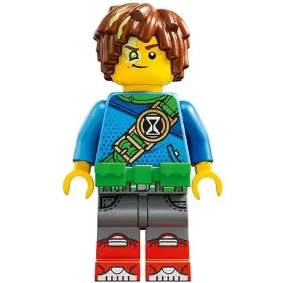  Mateo - Dark Azure Robe, Bright Green Utility Belt