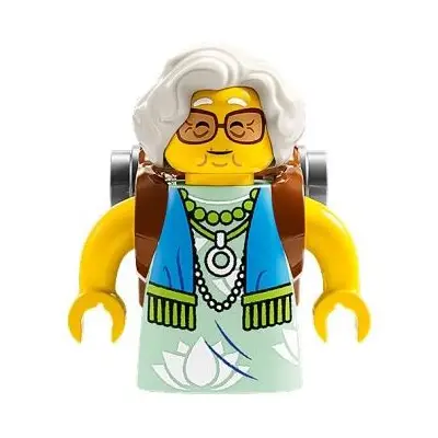  Mrs. Castillo - Reddish Brown and Flat Silver Backpack