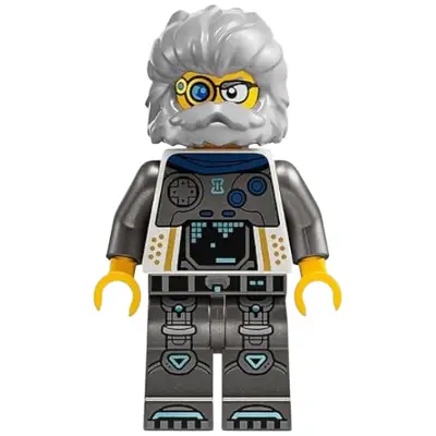  Mr. Oz - White and Pearl Dark Gray Suit