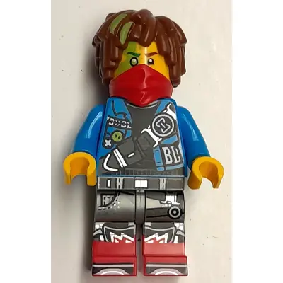  Mateo - Dark Azure Jacket, Red Bandana