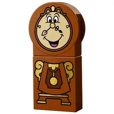  Duplo Figure, Disney Princess, Cogsworth with Gold Pendulum