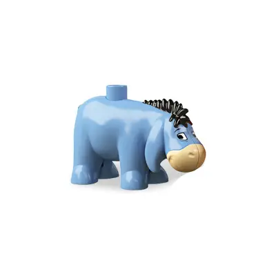  Duplo Figure Winnie the Pooh, Eeyore with Stud on Back (4610196 / 6020640)