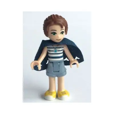  Emily Jones - Sand Blue Shorts with Cape