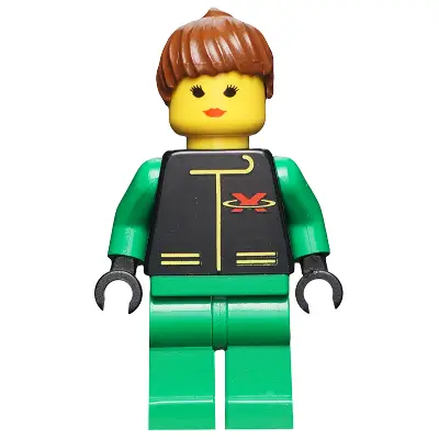  Extreme Team - Green, Green Legs, Brown Ponytail Hair