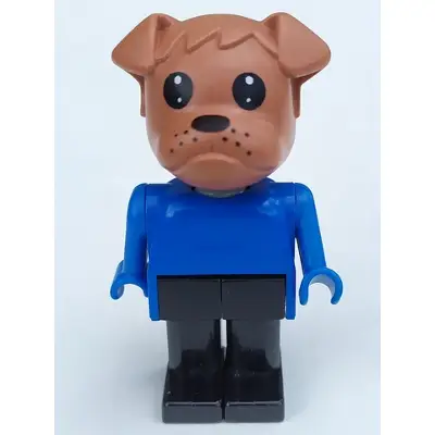 Fabuland Bulldog - Bertie Bulldog, Brown Head