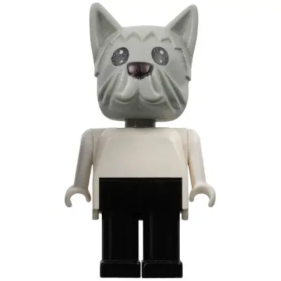  Fabuland Dog - Doctor (David) Dog, Light Gray Head