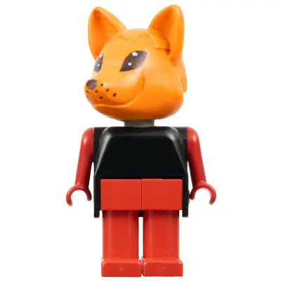  Fabuland Fox - Freddy Fox, Red Legs, Black Top