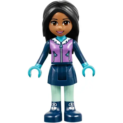  Friends Amanda - Dark Blue Skirt, Medium Lavender Vest