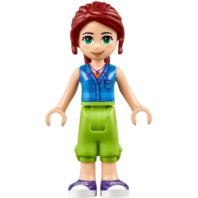  Friends Mia - Lime Cropped Trousers, Blue Top