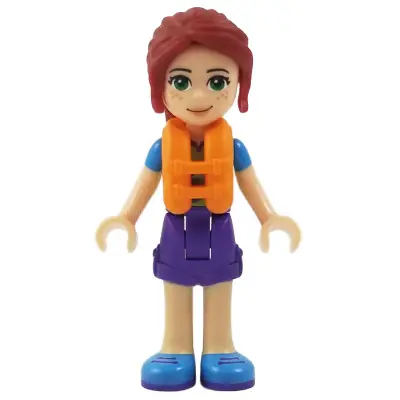  Friends Mia - Dark Purple Shorts, Lime Top, Life Jacket