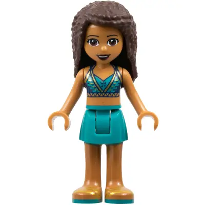  Friends Andrea - Dark Turquoise Skirt, Dark Blue Top