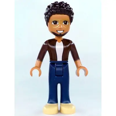  Friends Martin - Dark Brown Jacket, Dark Blue Trousers, Tan Shoes