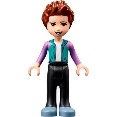  Friends Ethan - Black Trousers, Dark Turquoise Hoodie