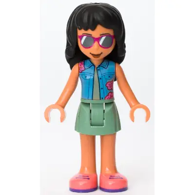  Friends Savannah - Sand Green Shirt, Coral Shoes