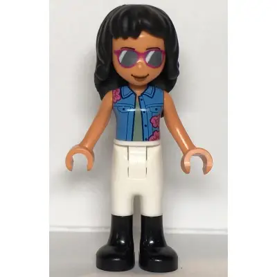  Friends Savannah - Medium Blue Vest, White Riding Pants, Black Boots